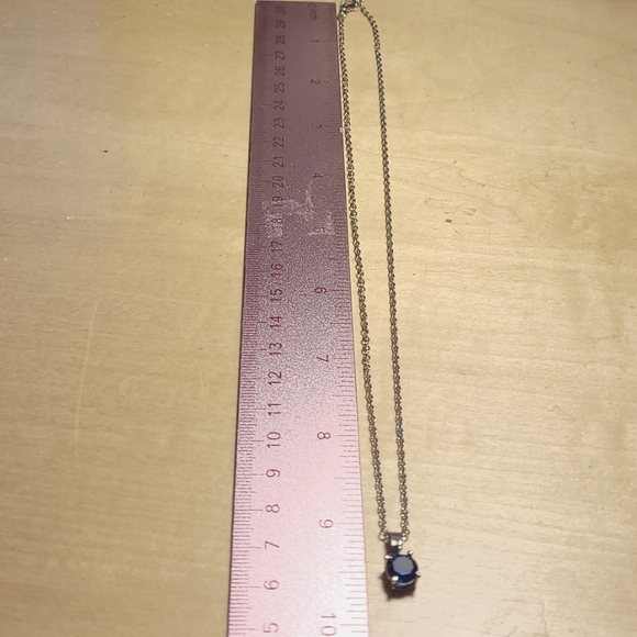 Lab-created Blue Sapphire Necklace and Earrings Set, from Effy - Picture 2 of 9